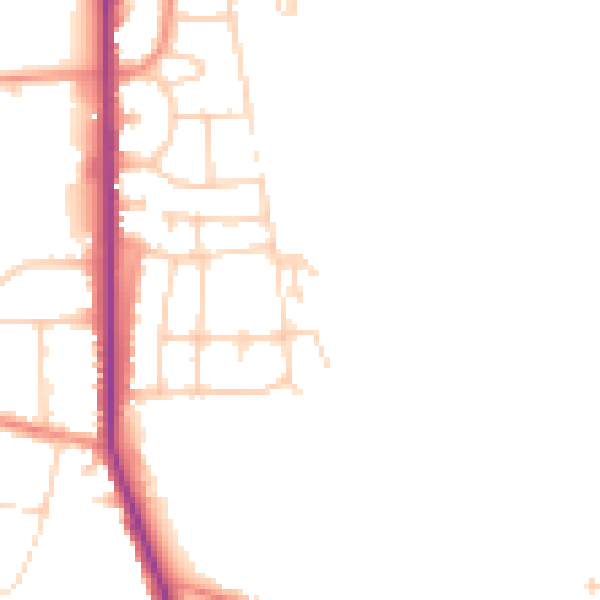 Daytime road noise heatmap for S63 7DZ