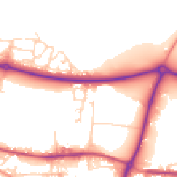 Daytime road noise heatmap for S63 7EH