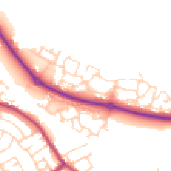 Daytime road noise heatmap for S63 7FT