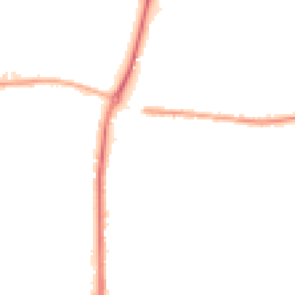 Night-time road noise heatmap for S63 7NE