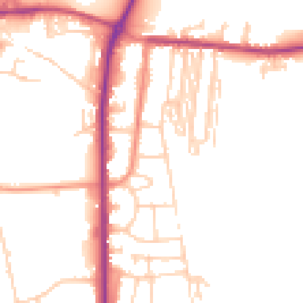 Daytime road noise heatmap for S63 7NQ