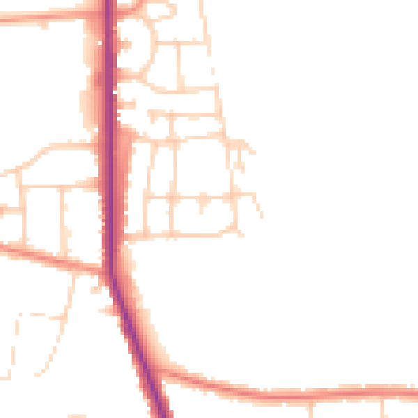 Daytime road noise heatmap for S63 7PF