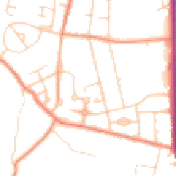 Daytime road noise heatmap for S63 7SF