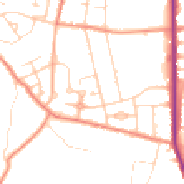 Daytime road noise heatmap for S63 7SG
