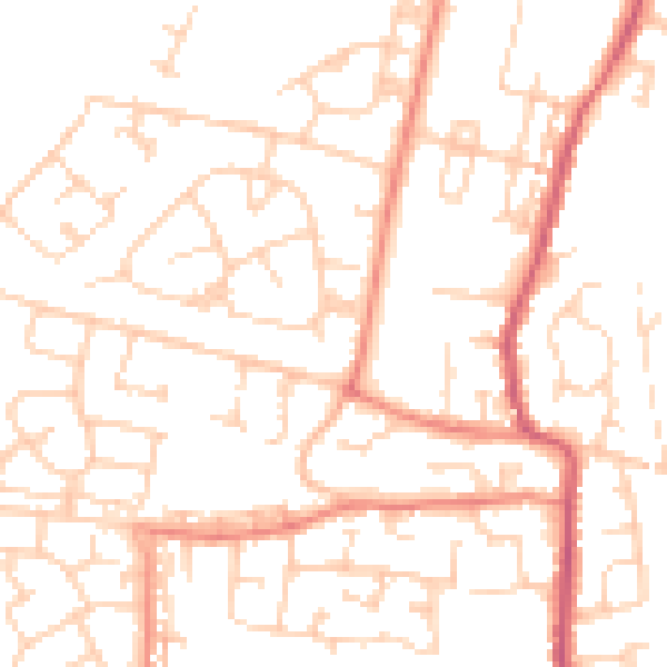 Daytime road noise heatmap for S63 8AY