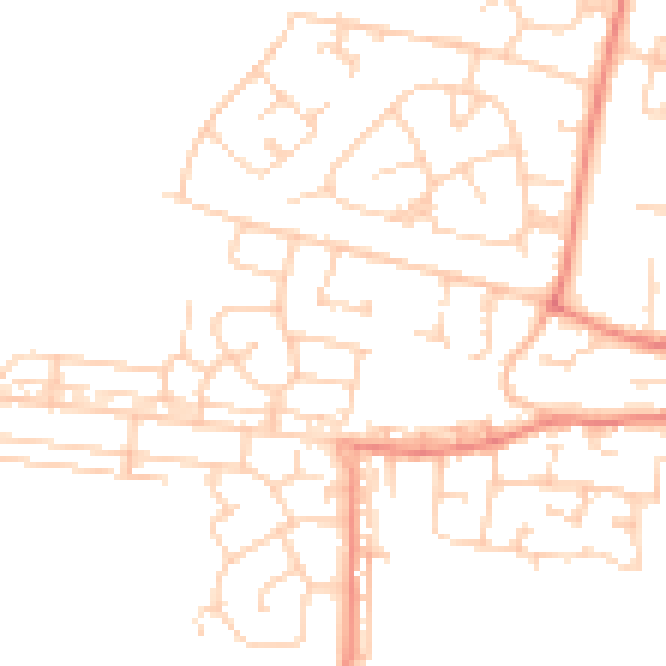 Daytime road noise heatmap for S63 8DQ