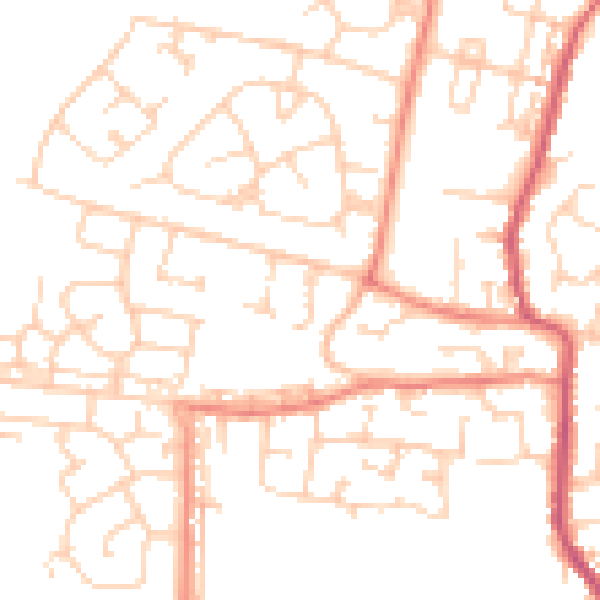 Daytime road noise heatmap for S63 8EY
