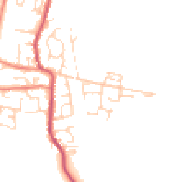 Daytime road noise heatmap for S63 8FB