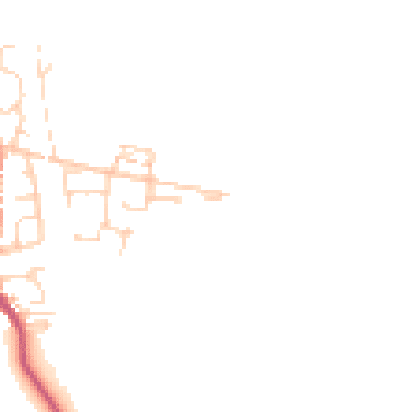 Daytime road noise heatmap for S63 8GX