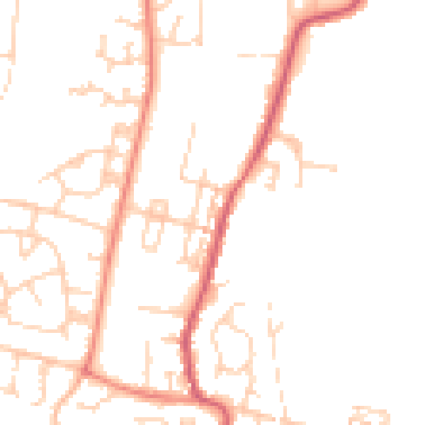 Daytime road noise heatmap for S63 8HF