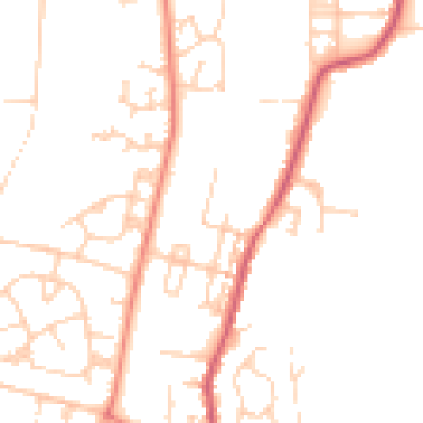 Daytime road noise heatmap for S63 8HG