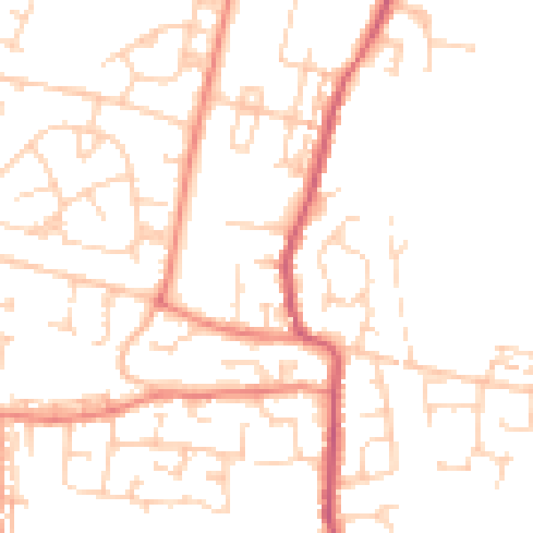 Daytime road noise heatmap for S63 8HZ