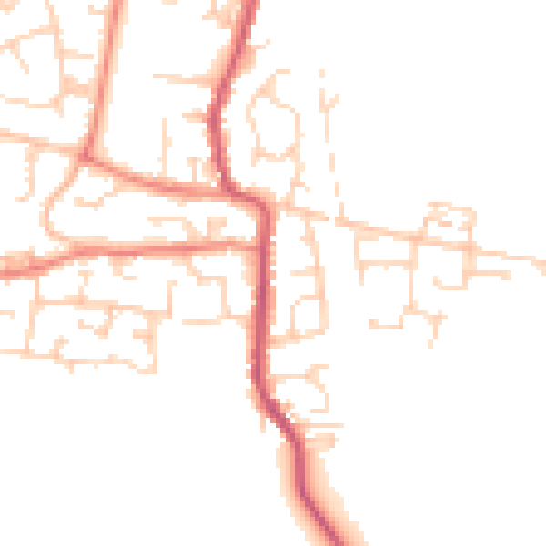 Daytime road noise heatmap for S63 8NA
