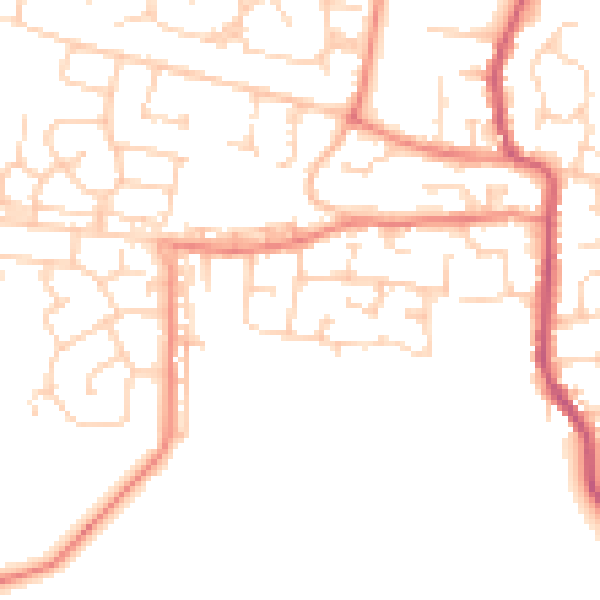 Daytime road noise heatmap for S63 8NB