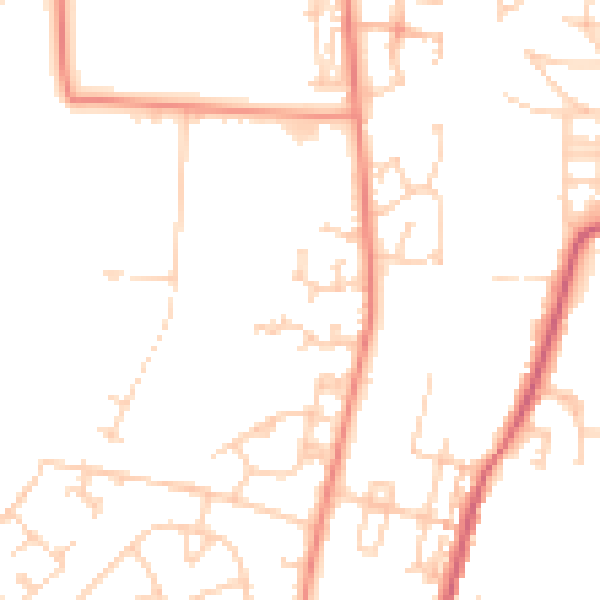 Daytime road noise heatmap for S63 9BN