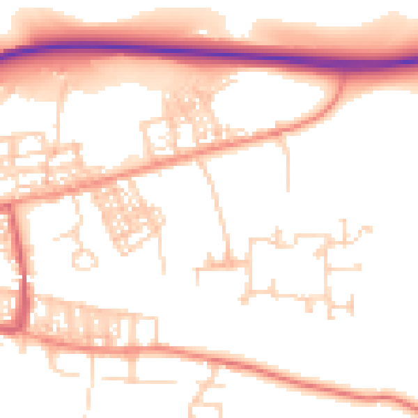 Daytime road noise heatmap for S63 9FT