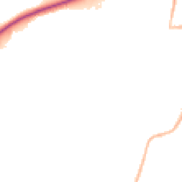 Night-time road noise heatmap for S63 9GA