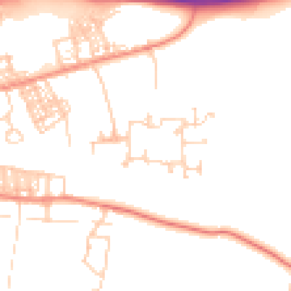 Daytime road noise heatmap for S63 9GN