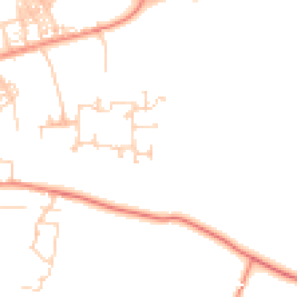Daytime road noise heatmap for S63 9GR