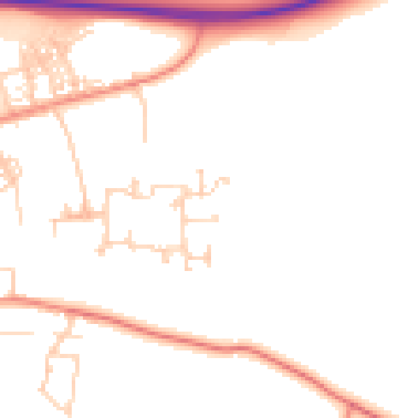 Daytime road noise heatmap for S63 9GT