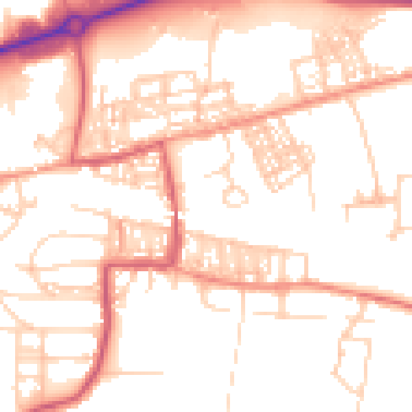 Daytime road noise heatmap for S63 9HE