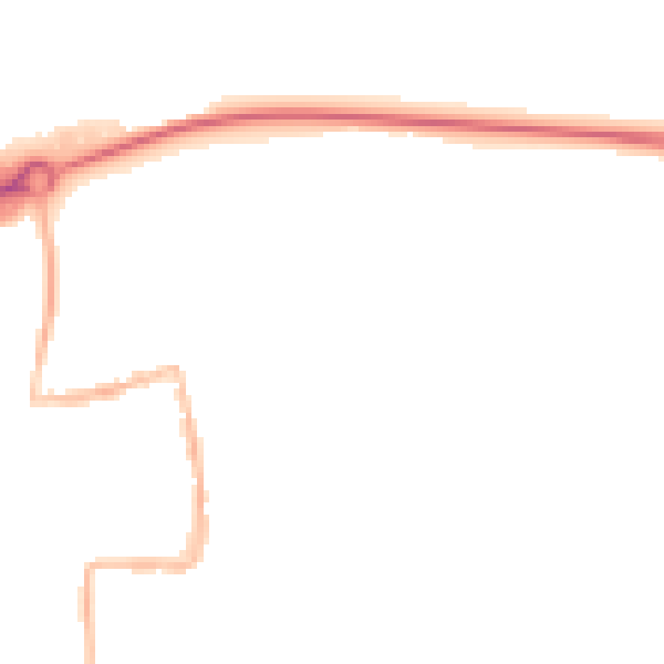 Night-time road noise heatmap for S63 9HL