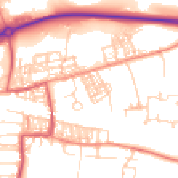 Daytime road noise heatmap for S63 9HN