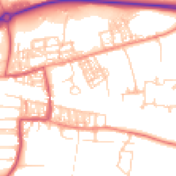 Daytime road noise heatmap for S63 9HW