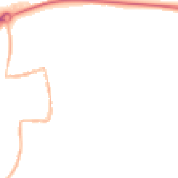 Night-time road noise heatmap for S63 9HW