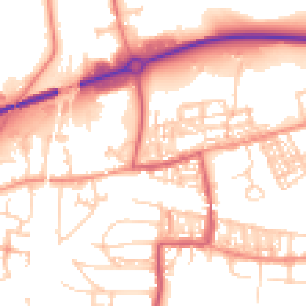 Daytime road noise heatmap for S63 9LX