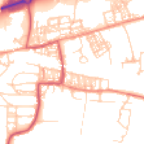 Daytime road noise heatmap for S63 9NH