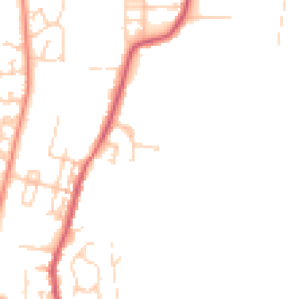 Daytime road noise heatmap for S63 9PX