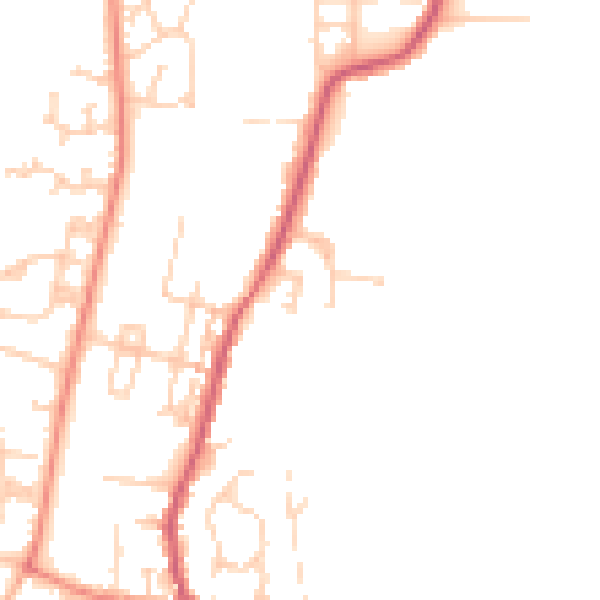 Daytime road noise heatmap for S63 9PZ