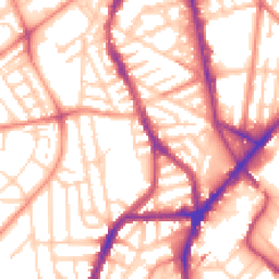 Daytime road noise heatmap for S7 1BA