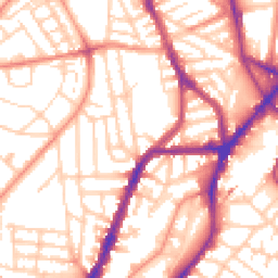 Daytime road noise heatmap for S7 1BT