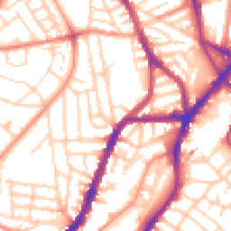 Daytime road noise heatmap for S7 1BZ
