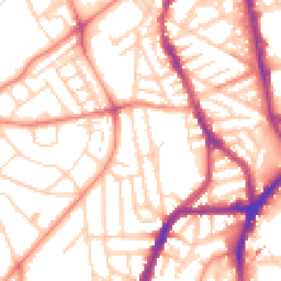 Daytime road noise heatmap for S7 1DB