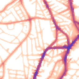 Daytime road noise heatmap for S7 1DE