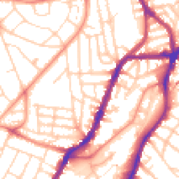 Daytime road noise heatmap for S7 1DY