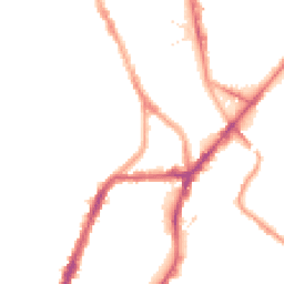 Night-time road noise heatmap for S7 1FD
