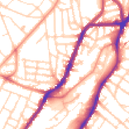Daytime road noise heatmap for S7 1FY