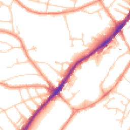 Daytime road noise heatmap for S7 2HJ
