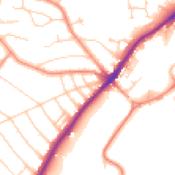 Daytime road noise heatmap for S7 2LA