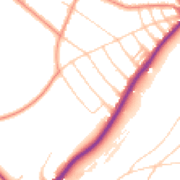 Daytime road noise heatmap for S7 2LW