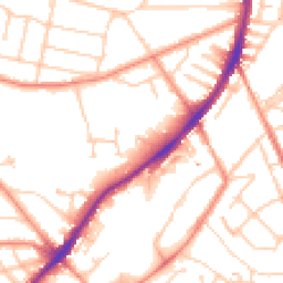 Daytime road noise heatmap for S7 2QG