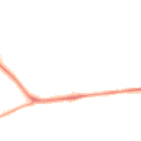 Night-time road noise heatmap for S70 6LR