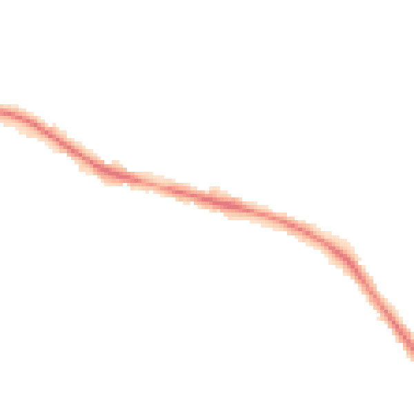 Night-time road noise heatmap for S75 1AH