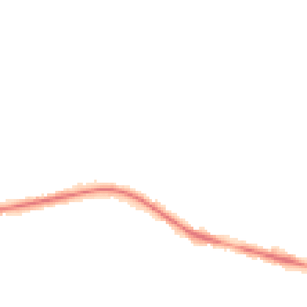 Night-time road noise heatmap for S75 1AL