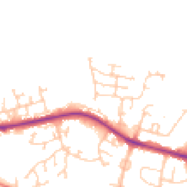 Daytime road noise heatmap for S75 1AR