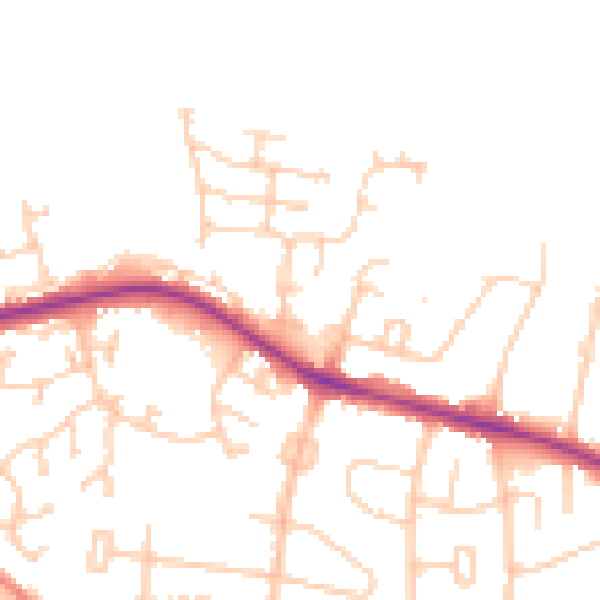 Daytime road noise heatmap for S75 1AS